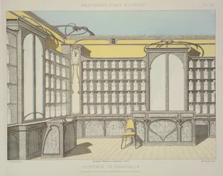 Apothekeninterieur, Illustration aus 